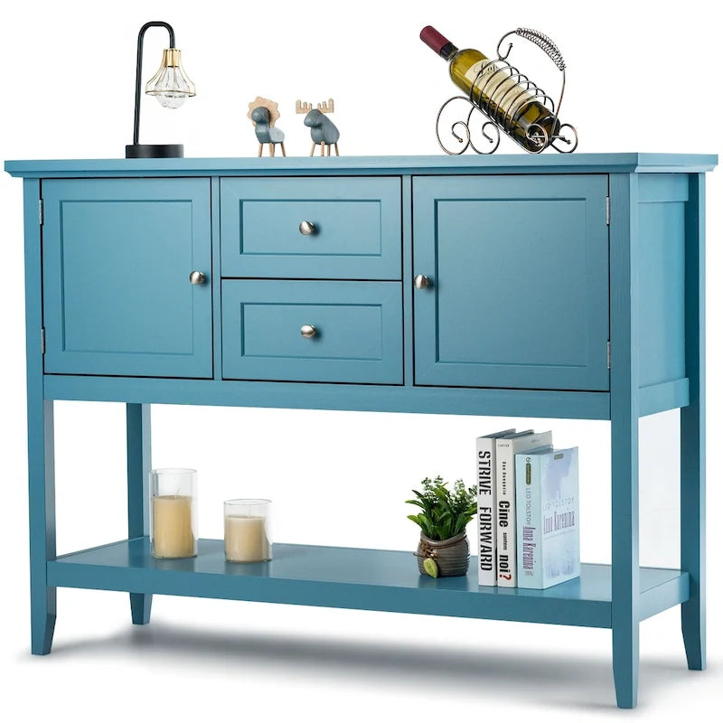 Table de salle à manger buffet/bahut avec console en bois et tiroirs