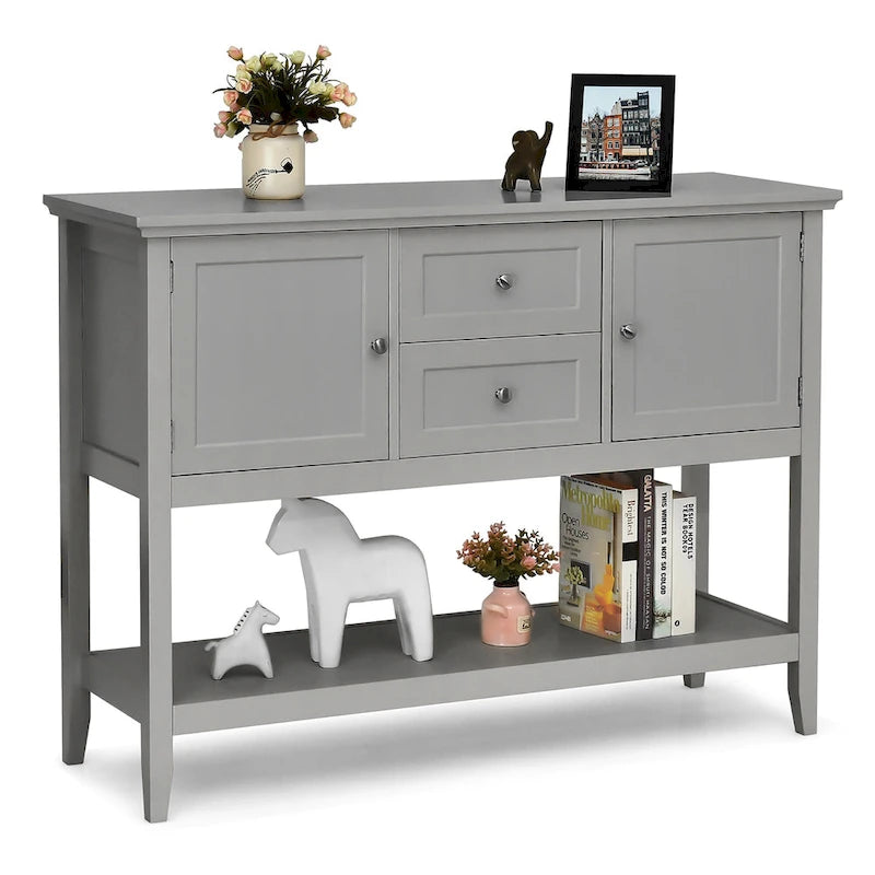 Table de salle à manger buffet/bahut avec console en bois et tiroirs
