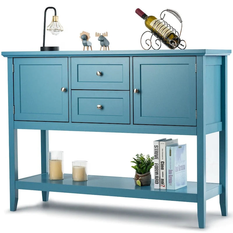Table de salle à manger buffet/bahut avec console en bois et tiroirs