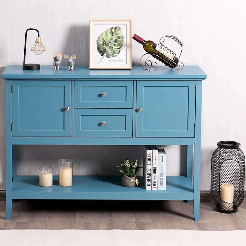 Table de salle à manger buffet/bahut avec console en bois et tiroirs