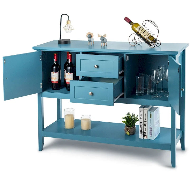 Table de salle à manger buffet/bahut avec console en bois et tiroirs