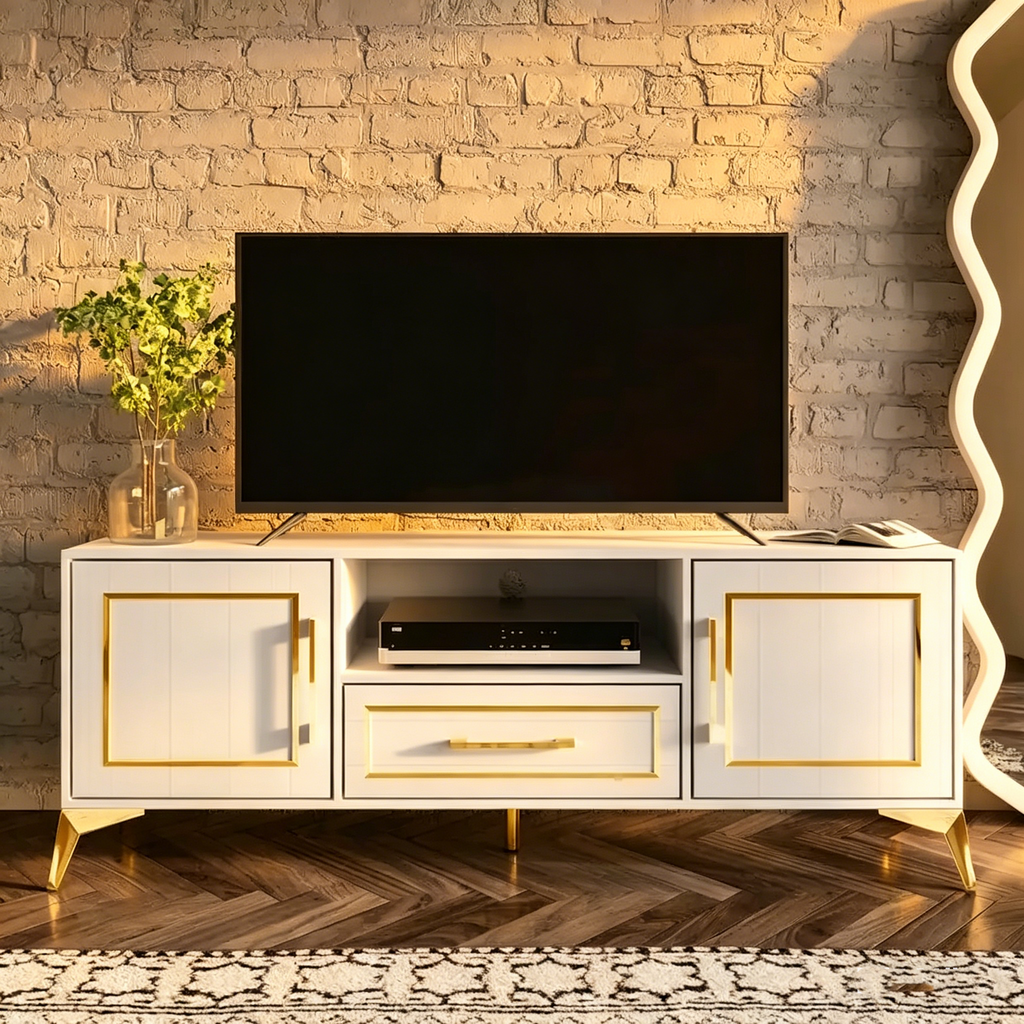Meuble TV moderne blanc