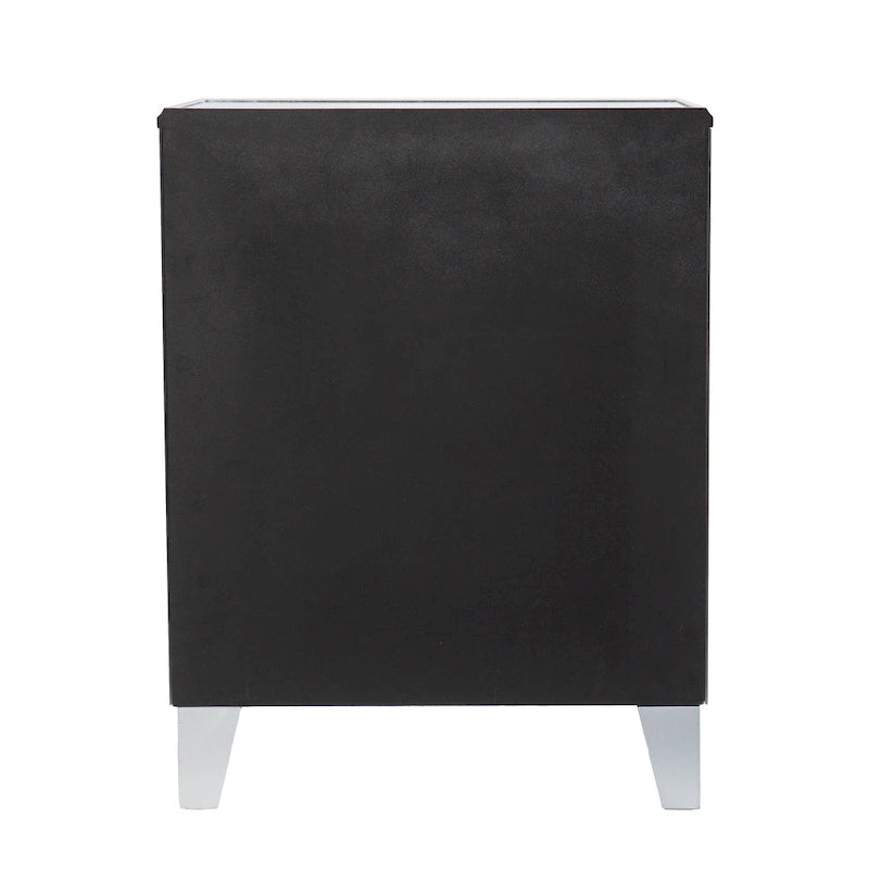 Table d'appoint miroir moderne de style médiéval avec fonction de rangement