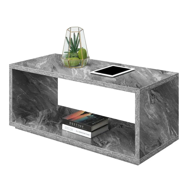 Table basse avec étagères