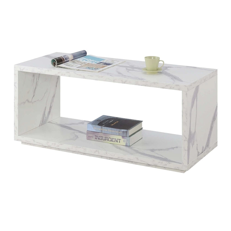 Table basse avec étagères