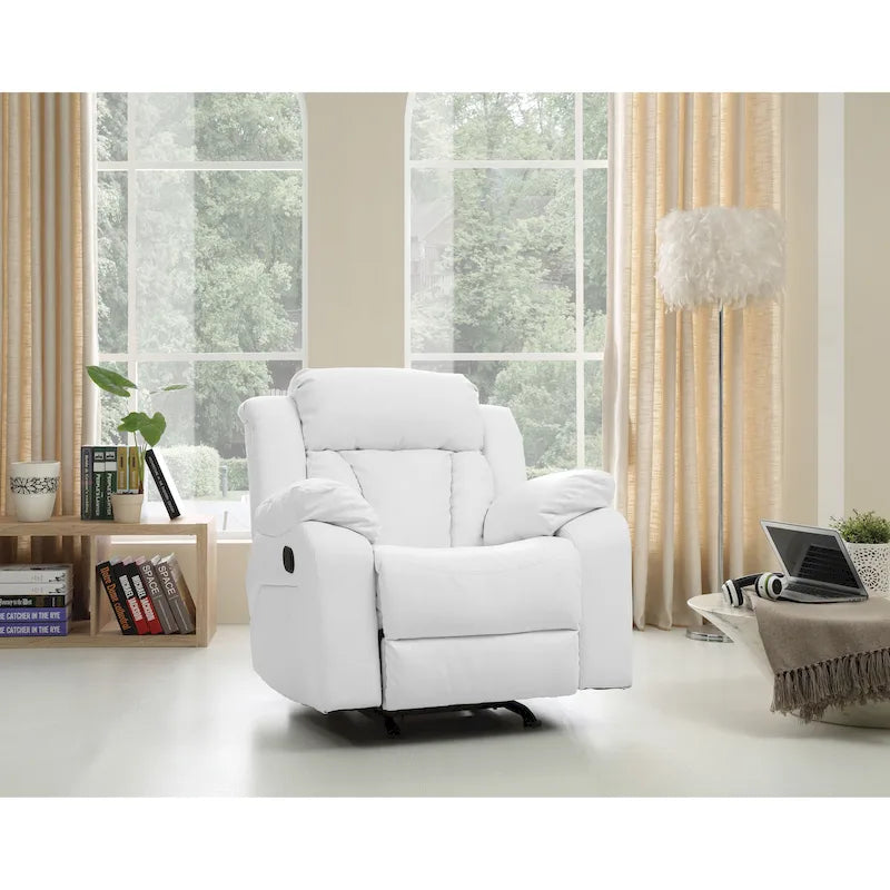 Fauteuil à bascule/relax en similicuir