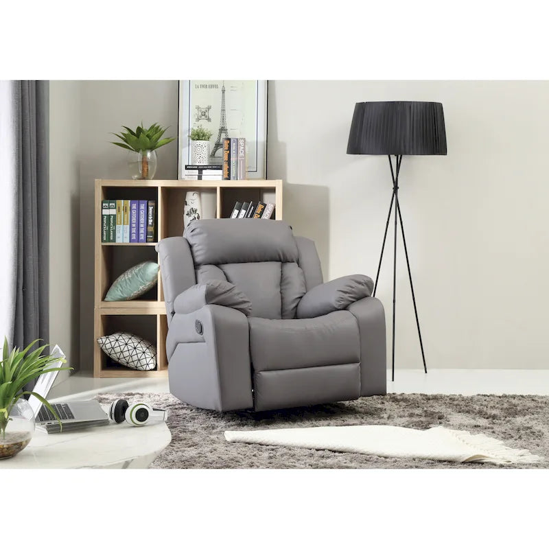 Fauteuil à bascule/relax en similicuir