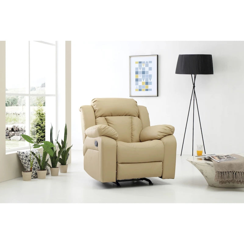 Fauteuil à bascule/relax en similicuir