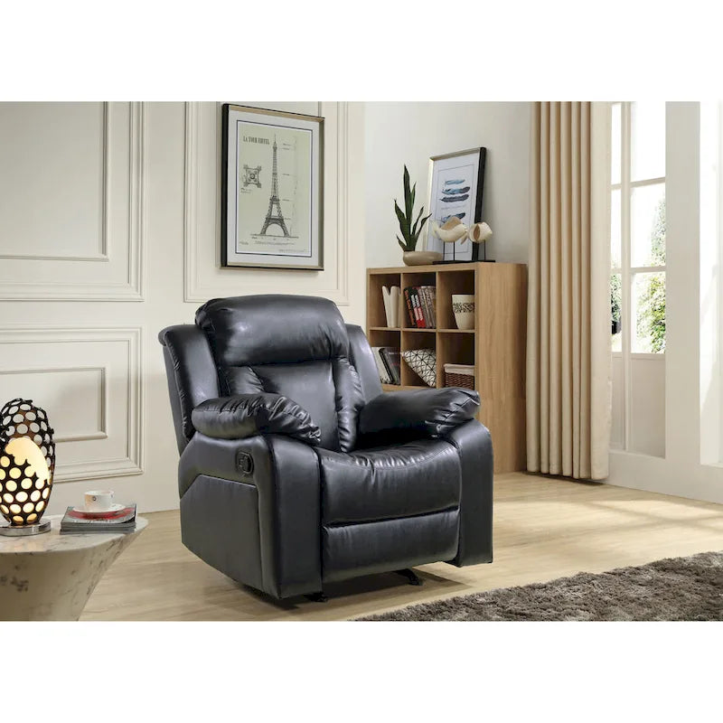 Fauteuil à bascule/relax en similicuir