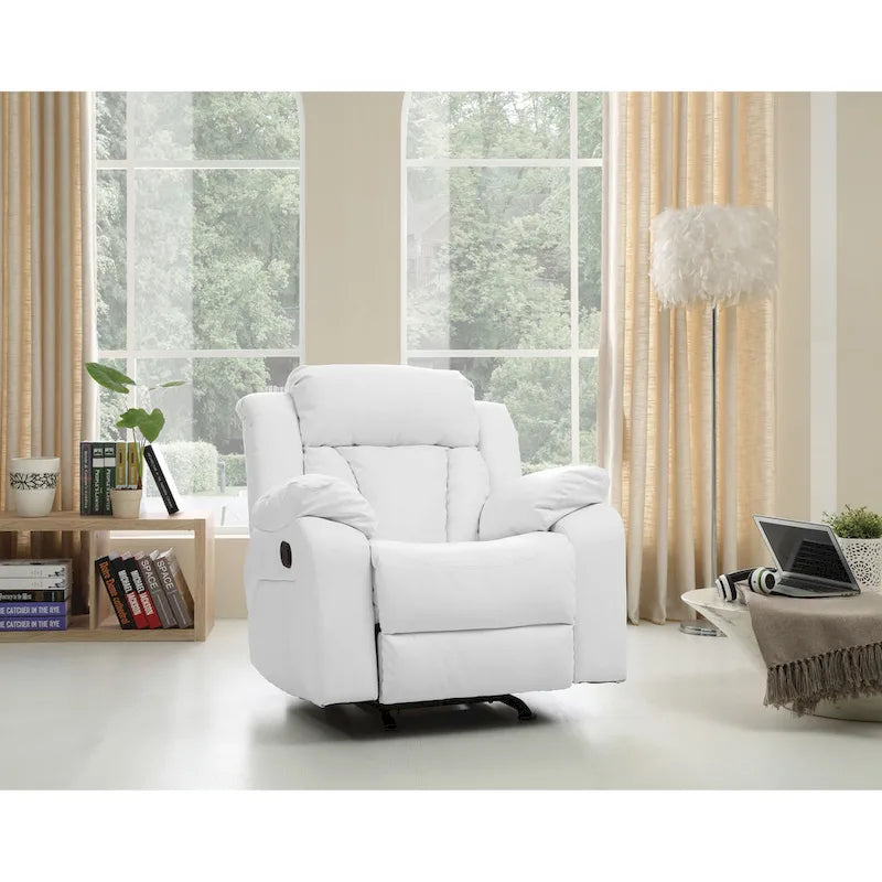 Fauteuil à bascule/relax en similicuir