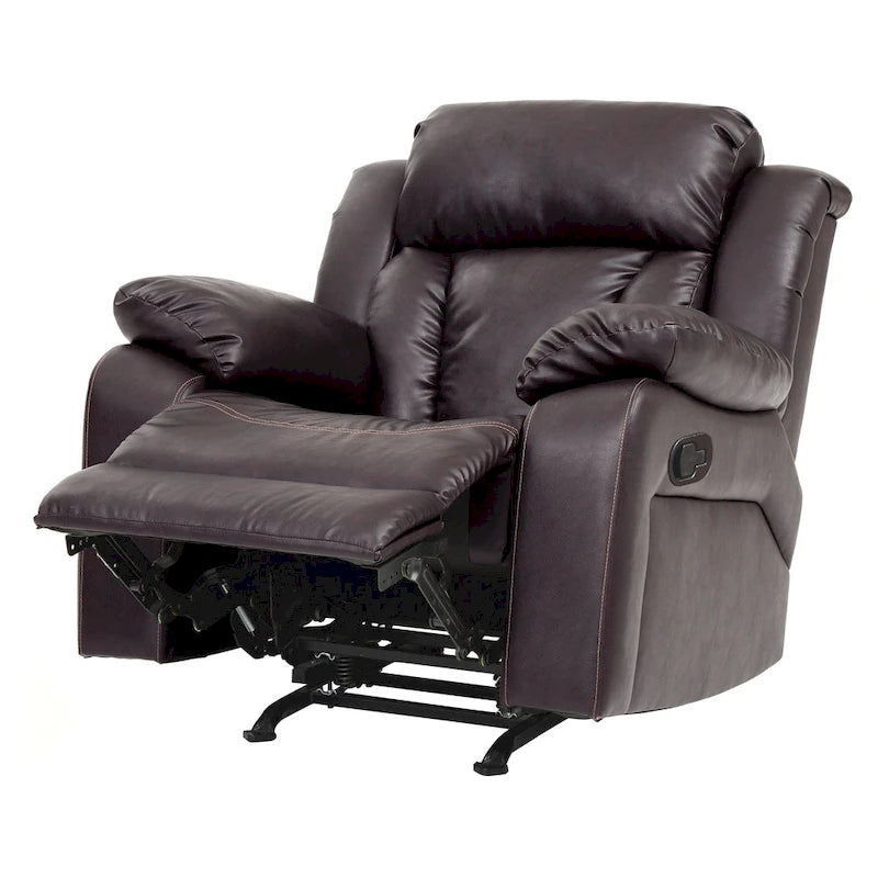 Fauteuil à bascule/relax en similicuir