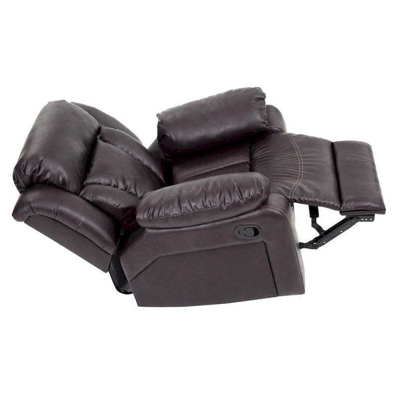 Fauteuil à bascule/relax en similicuir