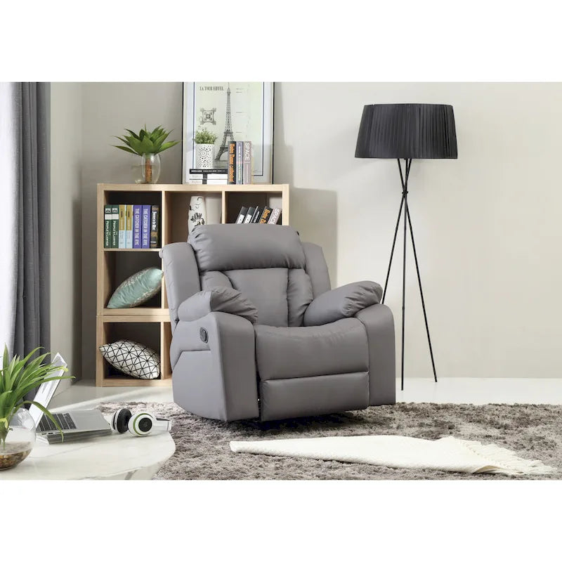 Fauteuil à bascule/relax en similicuir