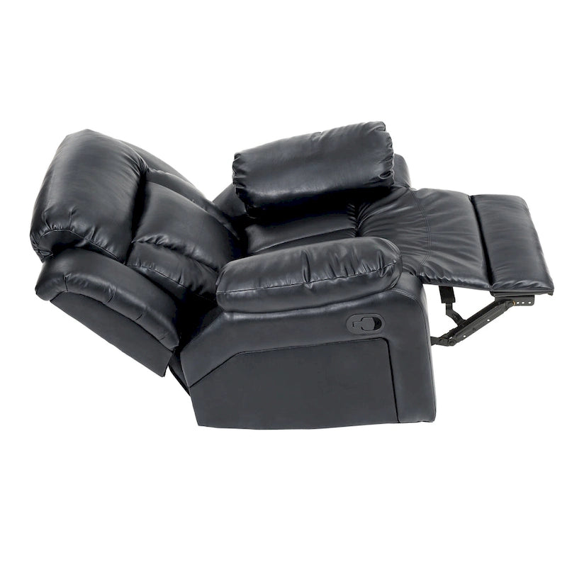 Fauteuil à bascule/relax en similicuir
