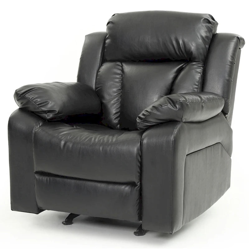 Fauteuil à bascule/relax en similicuir