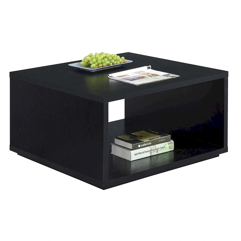 Table basse carrée avec étagères