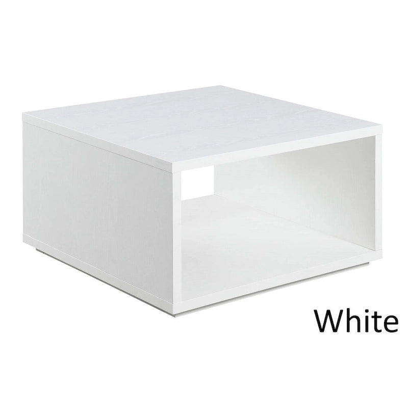 Table basse carrée avec étagères