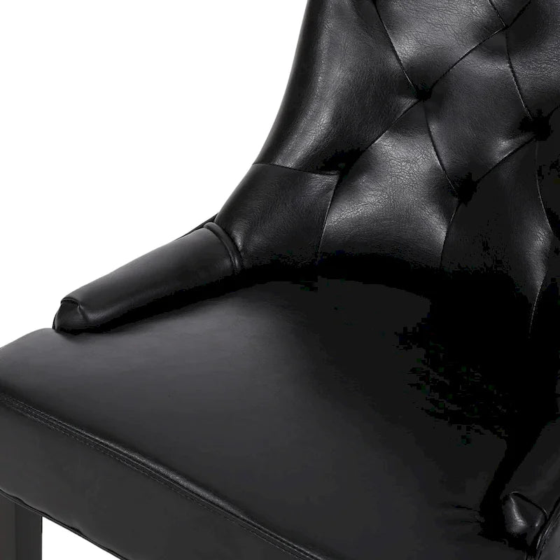 Chaises de salle à manger capitonnées Chenie (ensemble de deux).