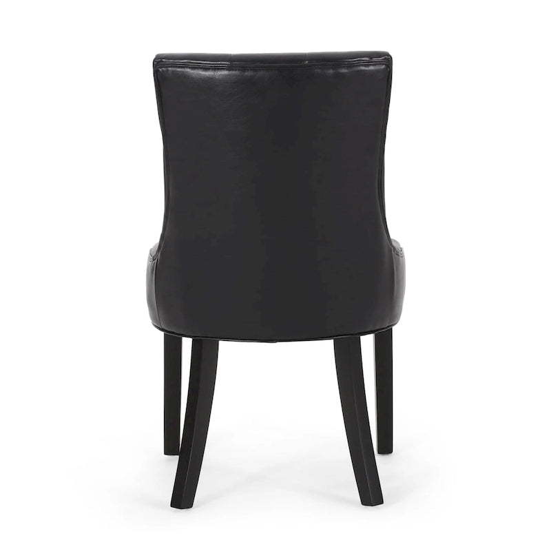 Chaises de salle à manger capitonnées Chenie (ensemble de deux).