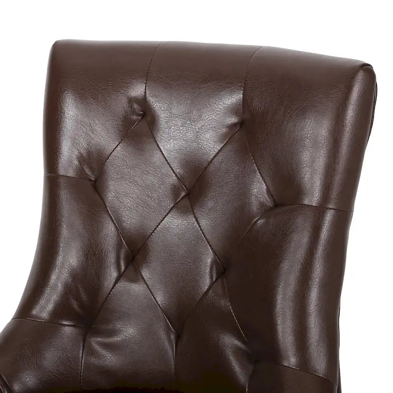 Chaises de salle à manger capitonnées Chenie (ensemble de deux).