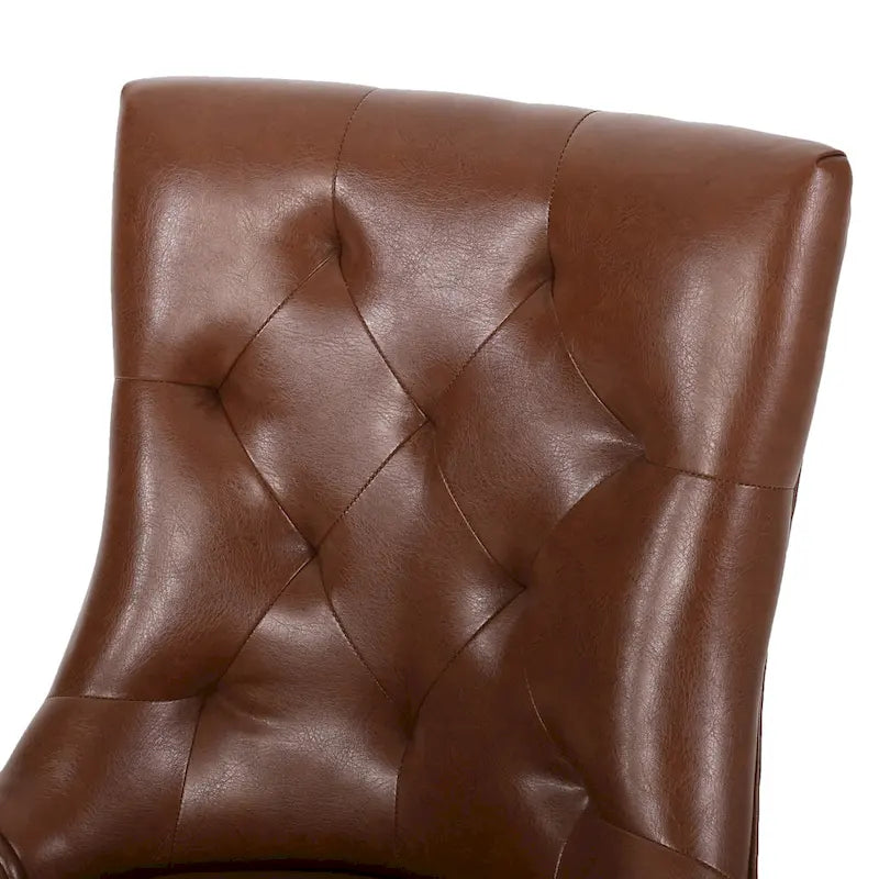 Chaises de salle à manger capitonnées Chenie (ensemble de deux).