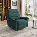 Fauteuil inclinable mural en microfibre bleue de taille moyenne