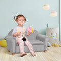 Canapé pour enfants, chaise préscolaire avec accoudoirs en bois, adapté aux chambres d'enfants et aux jardins d'enfants, avec compartiments de rangement cachés.