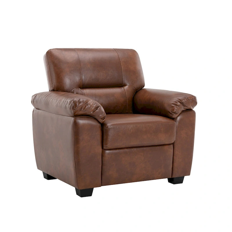 Fauteuil de salon en similicuir
