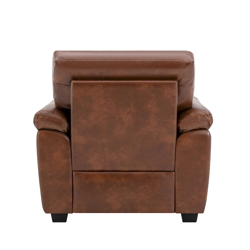 Fauteuil de salon en similicuir