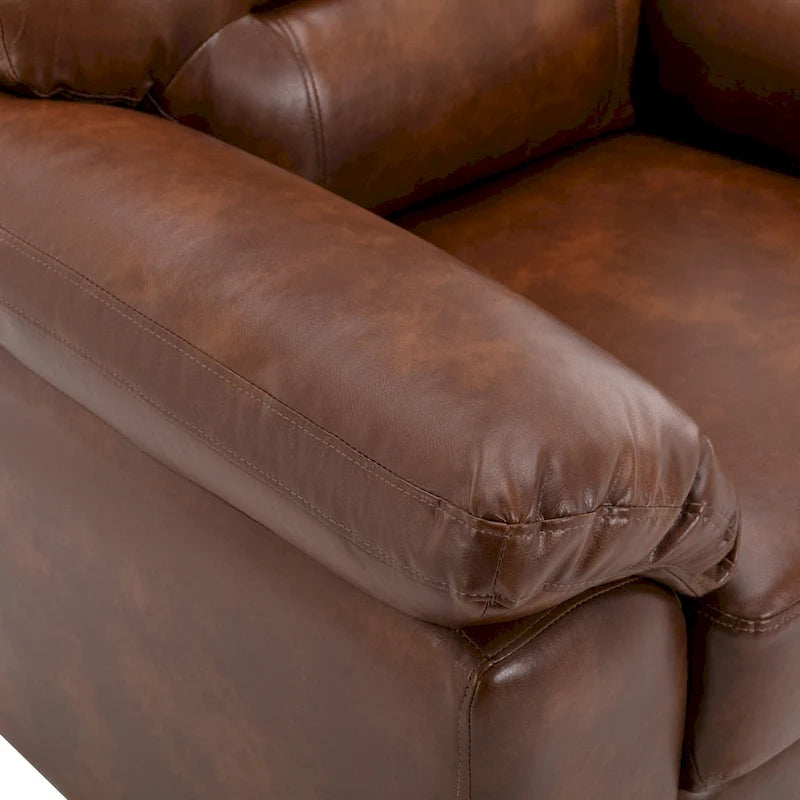 Fauteuil de salon en similicuir