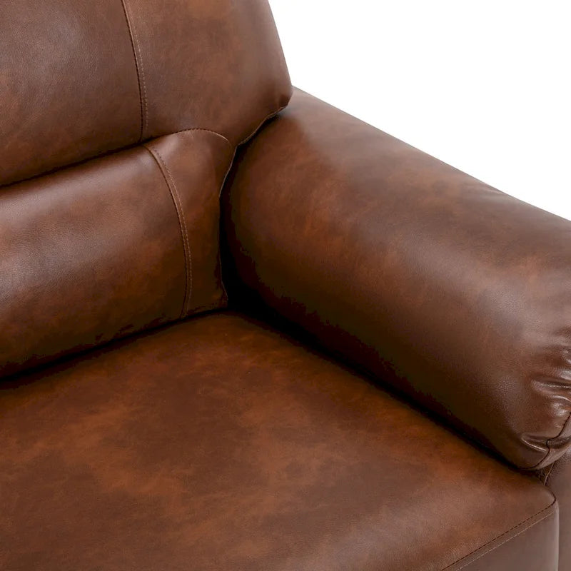 Fauteuil de salon en similicuir