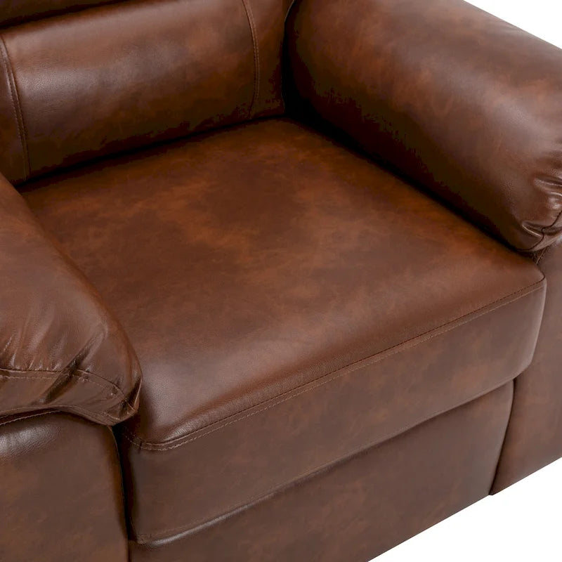 Fauteuil de salon en similicuir