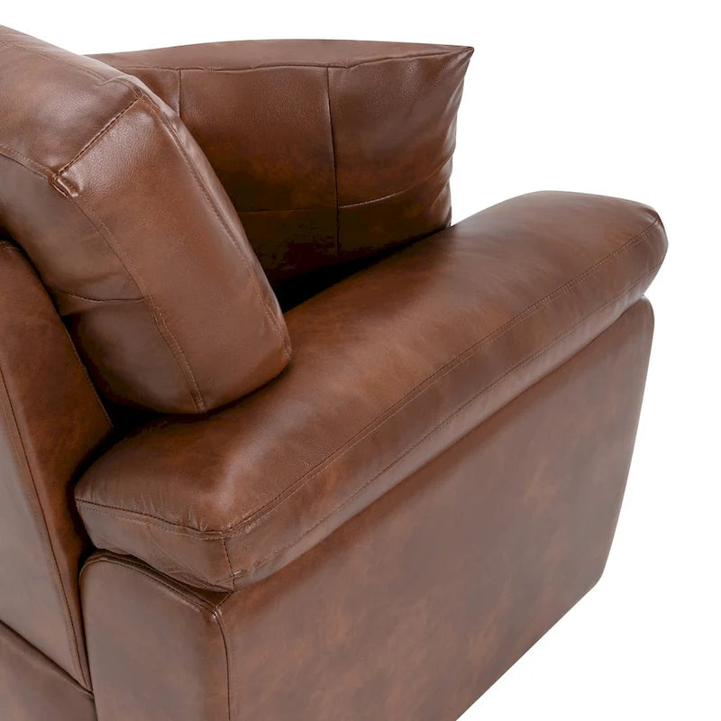 Fauteuil de salon en similicuir