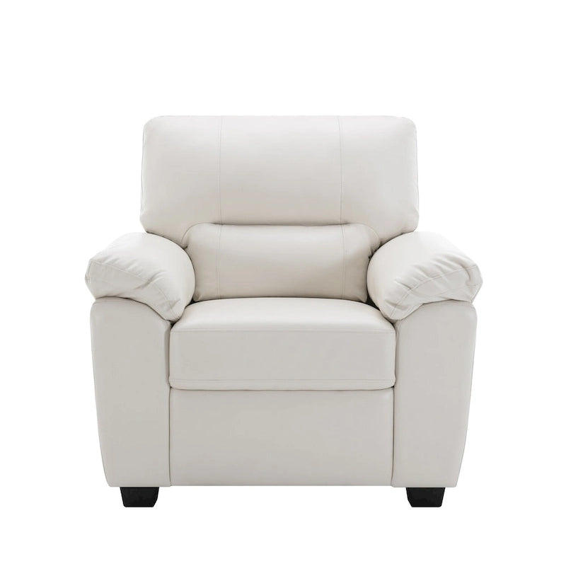 Fauteuil de salon en similicuir