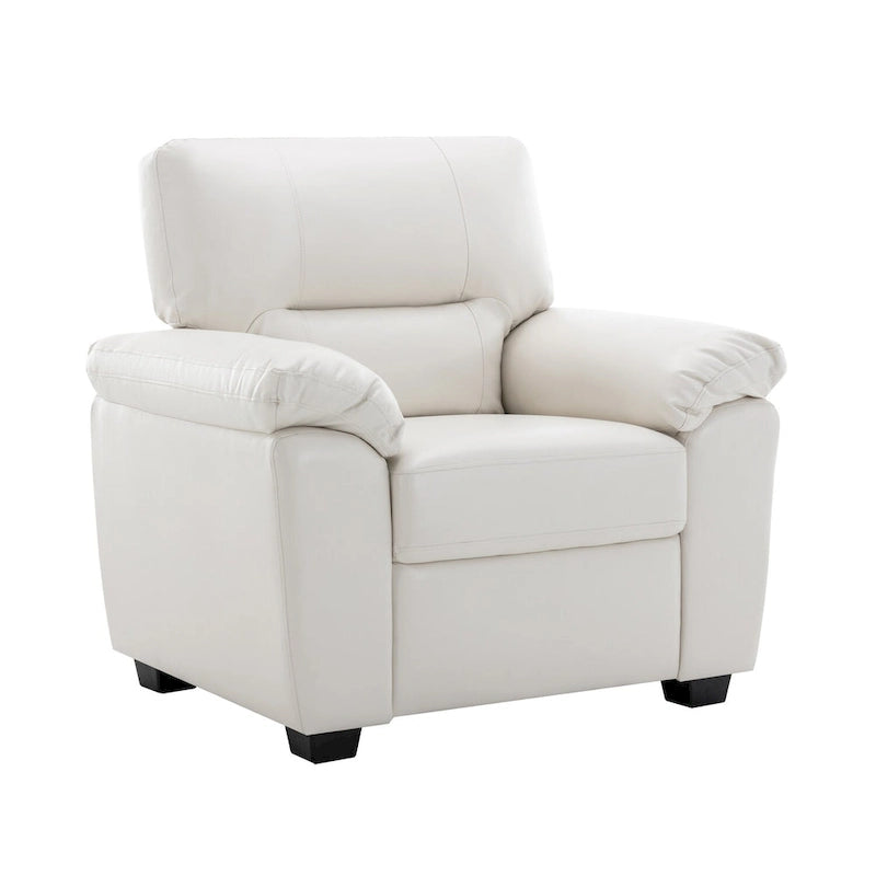 Fauteuil de salon en similicuir