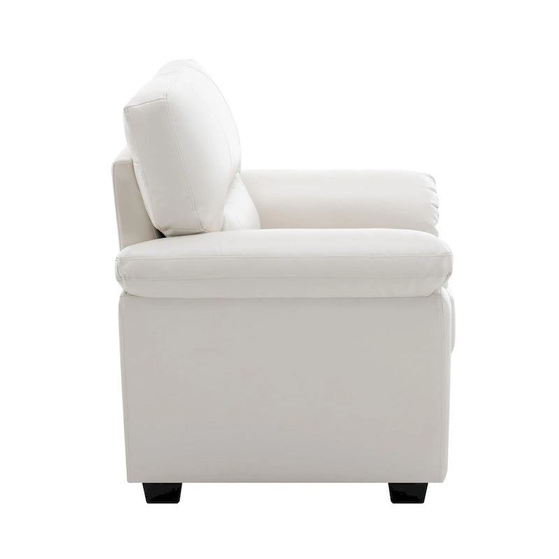 Fauteuil de salon en similicuir