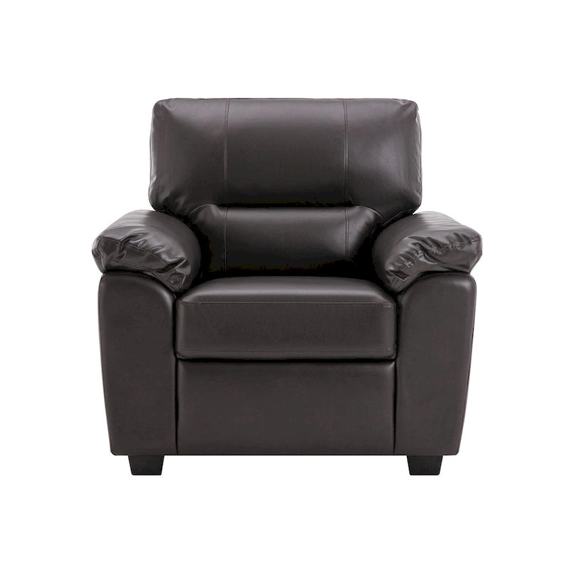 Fauteuil de salon en similicuir