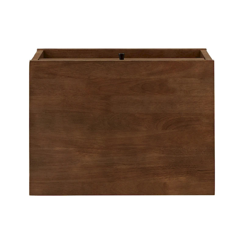 Table de chevet en bois marron avec tiroir unique