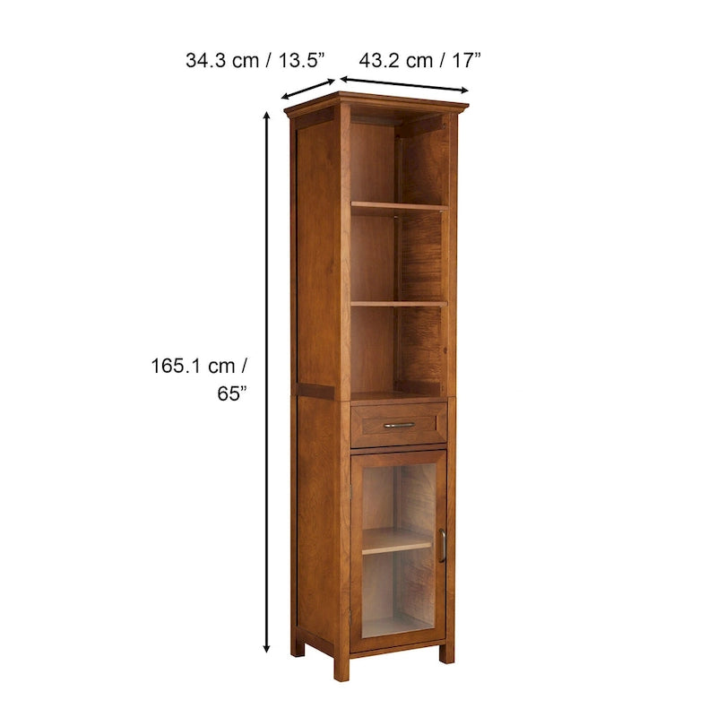 Armoire à linge sur pied – 13,5 pouces de long x 17 pouces de large x 65 pouces de haut