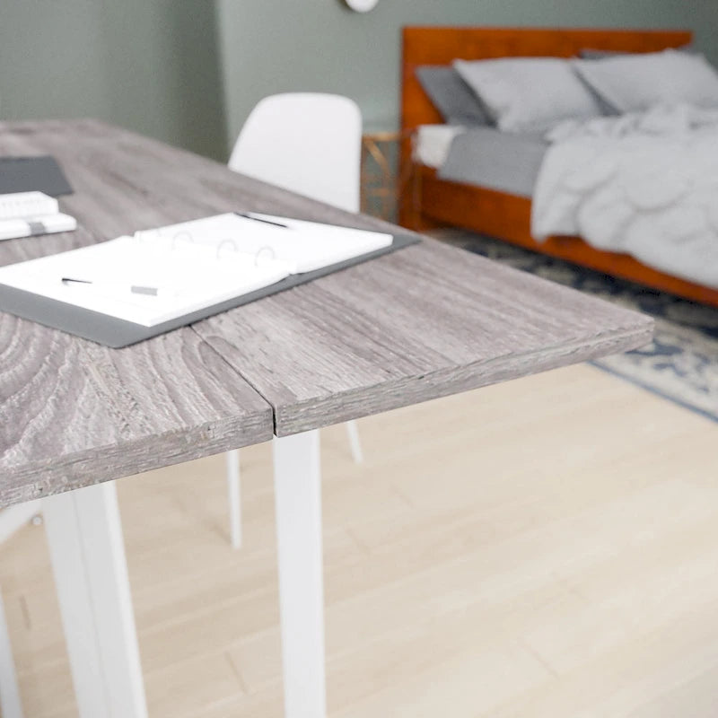 Table pliante gris sec pour meubles
