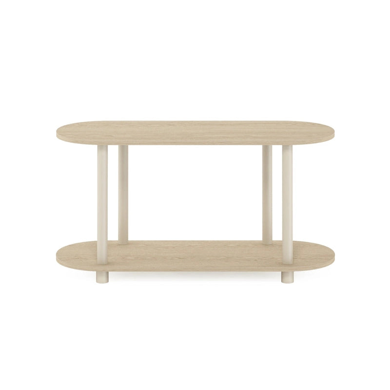Table d'appoint ovale moderne sans outils