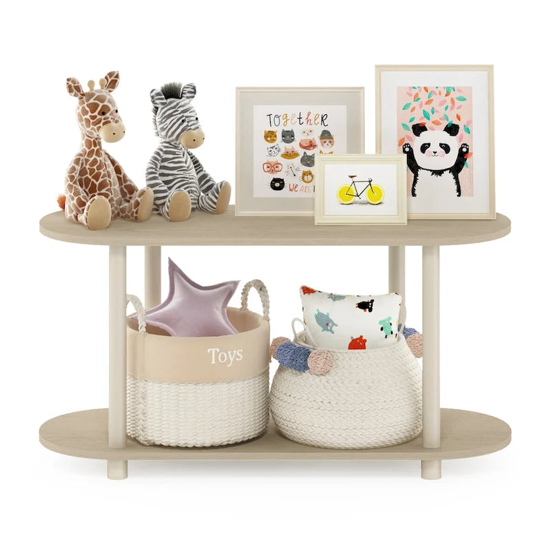 Table d'appoint ovale moderne sans outils