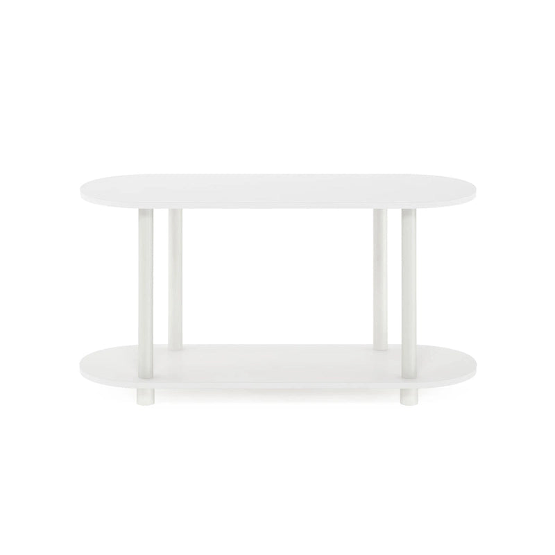 Table d'appoint ovale moderne sans outils