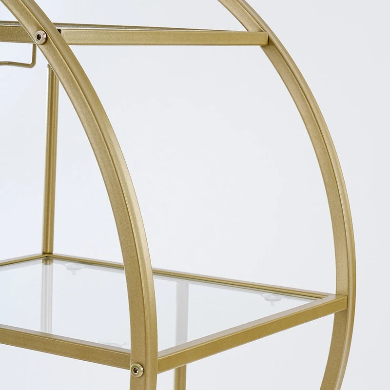 Meuble Bar Roulant - Présentoir d'Accessoires Maison & Alimentaires Élégant et Stylé