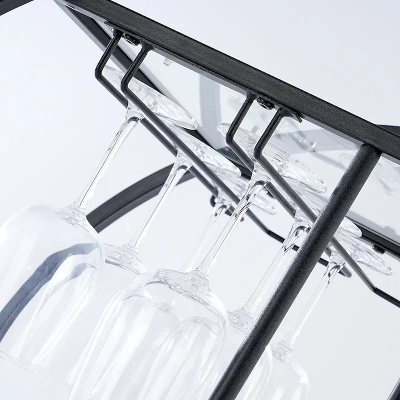 Meuble Bar Roulant - Présentoir d'Accessoires Maison & Alimentaires Élégant et Stylé