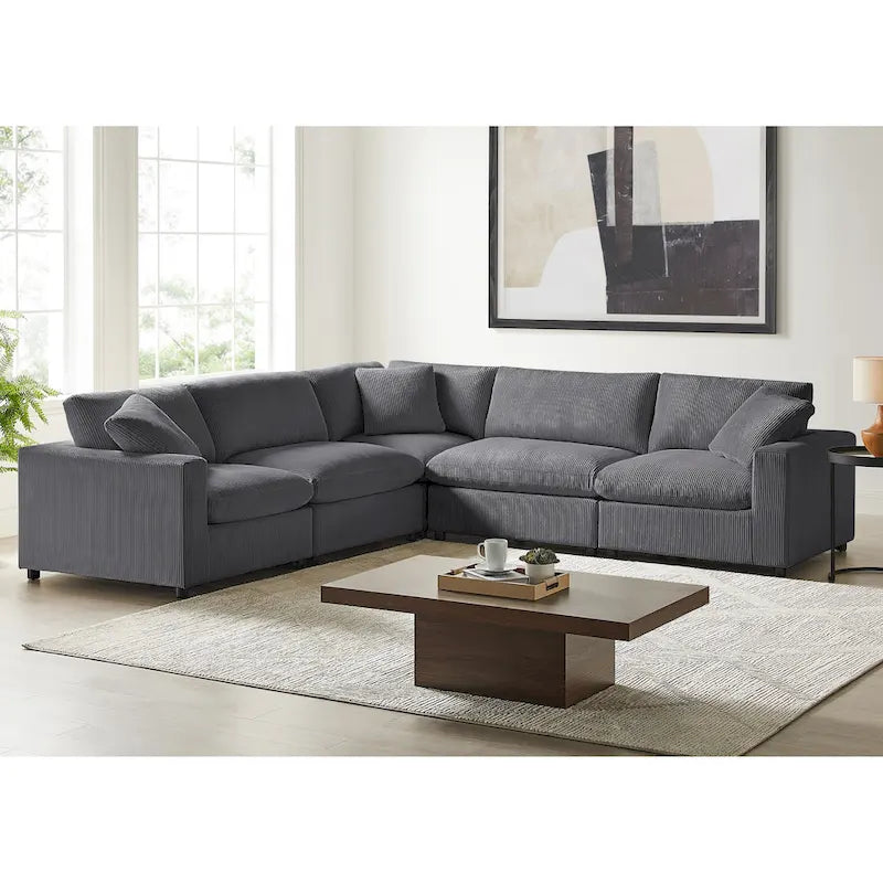 Ensemble de canapé modulable cinq pièces