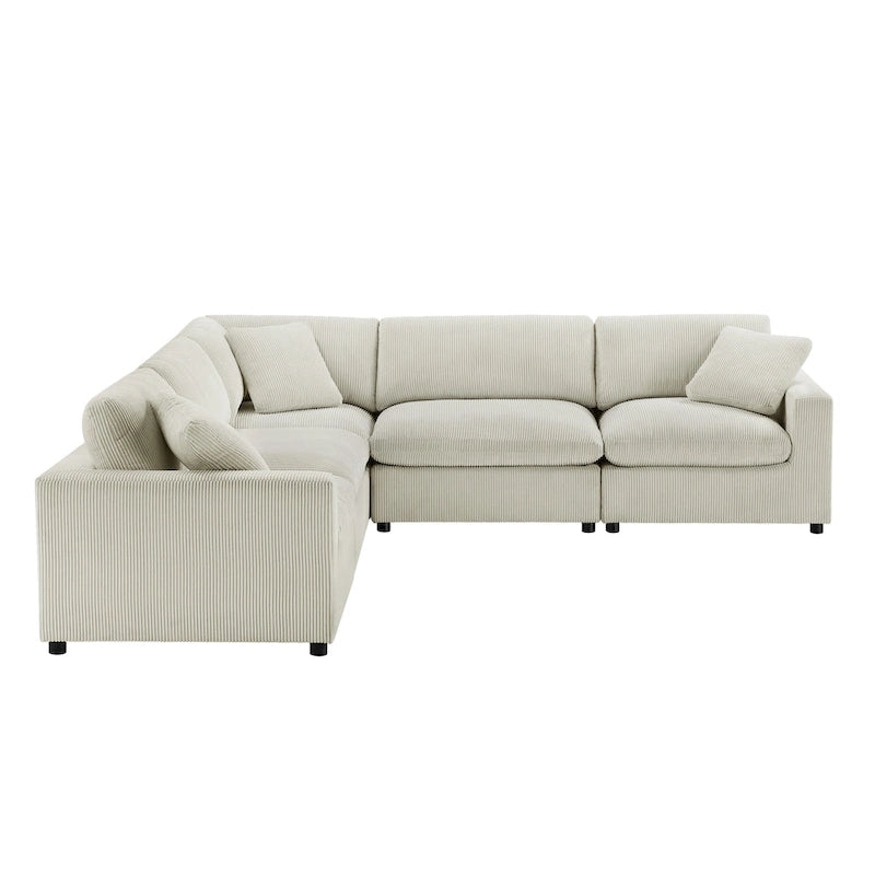 Ensemble de canapé modulable cinq pièces