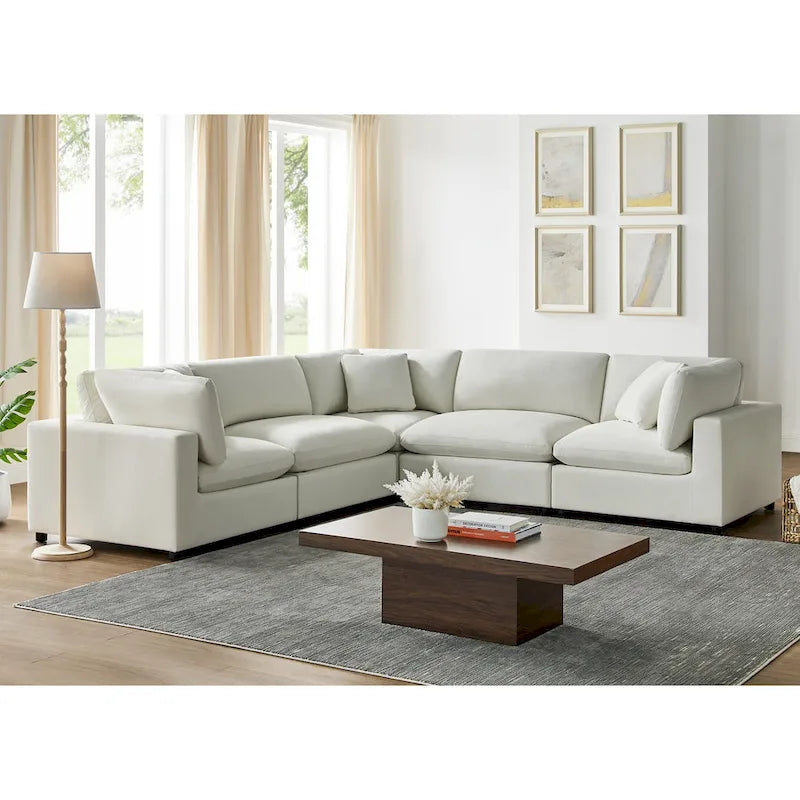 Ensemble de canapé modulable cinq pièces