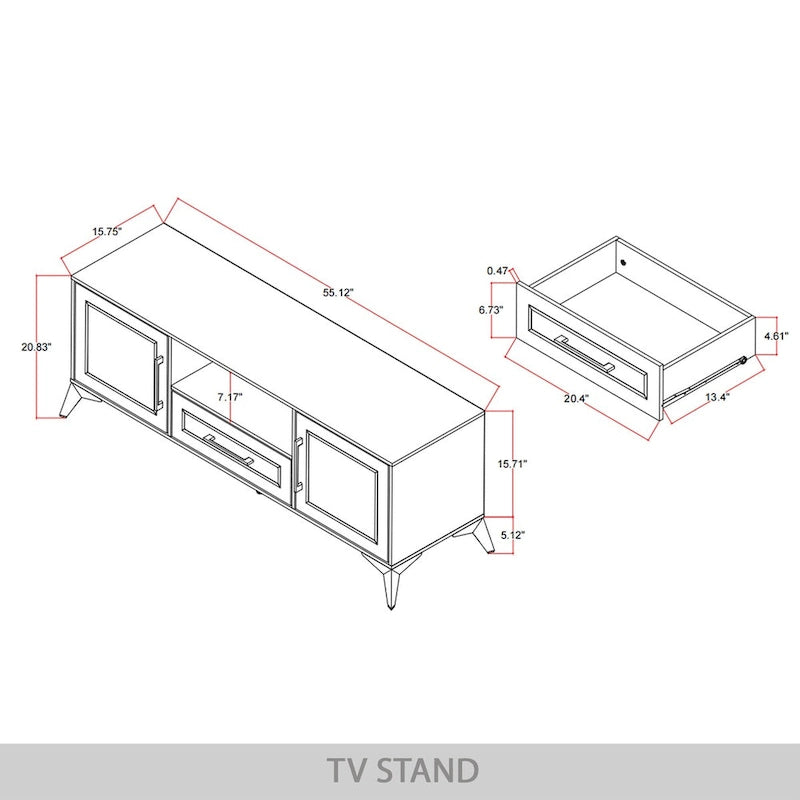 Meuble TV moderne blanc