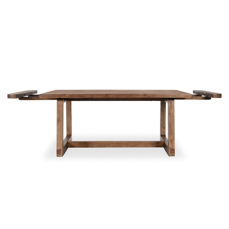 Table à manger extensible, gris fumé - 80-110cm de large x 39cm de profondeur x 30cm de haut